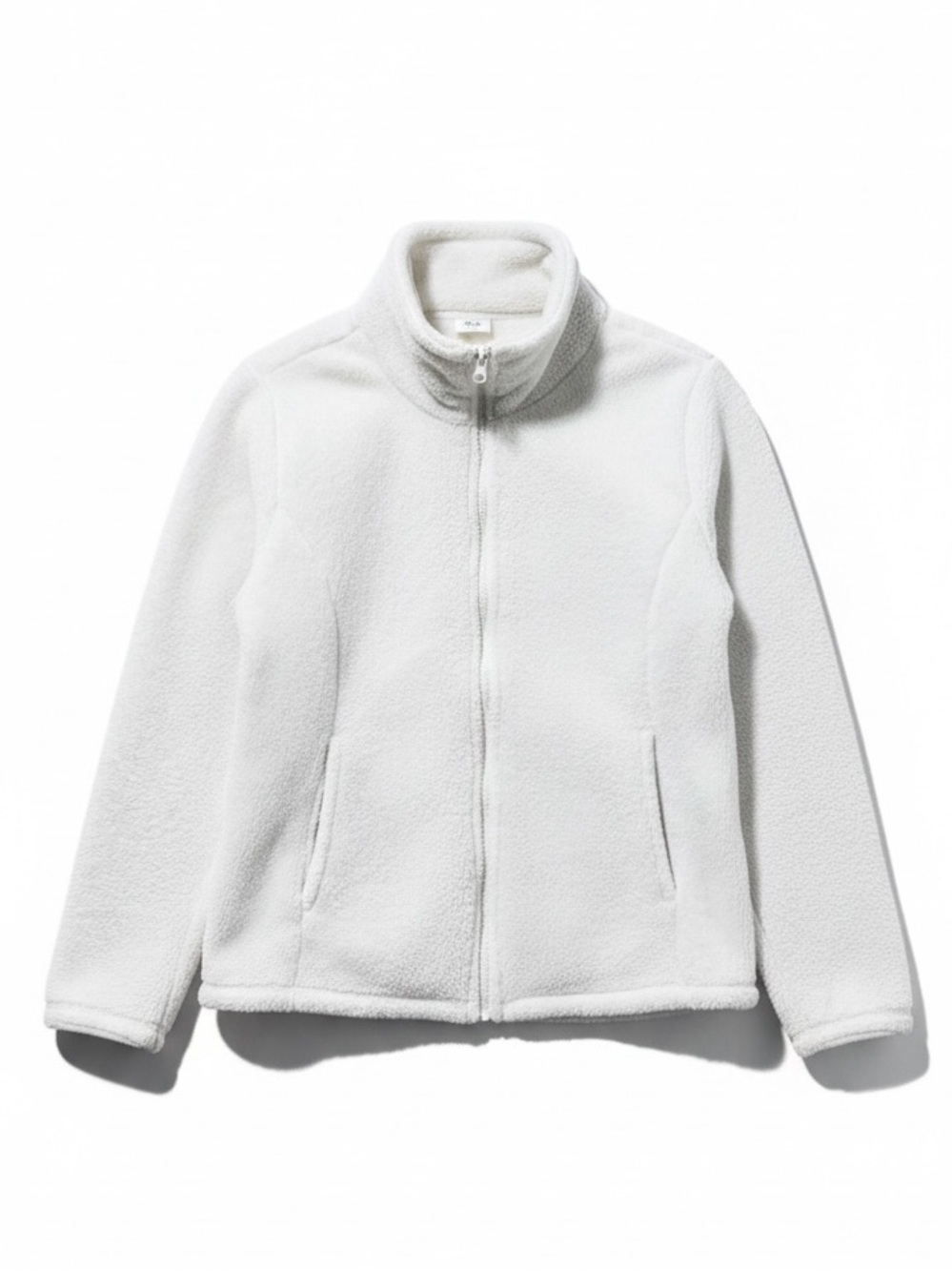 Serra Off-White Full Zip Fleece Jacket – Medium
